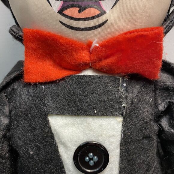 Mickey Mouse Halloween vampire dracula standing plush Door Greeter decor 22” - Picture 9 of 11